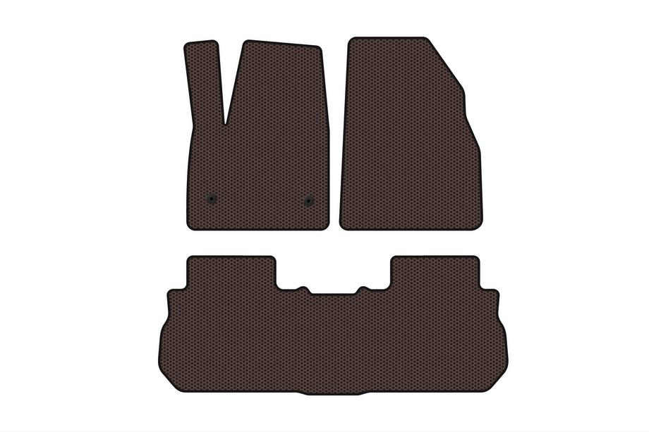 GMC Acadia 2017– Gummimattor Carsuit (2 rader, 2017-2019, brun) Image