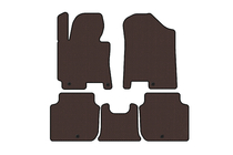 Kia Forte 2008–2024 Carsuit gummimattor för kupén (2012-2016, brun) foto 1