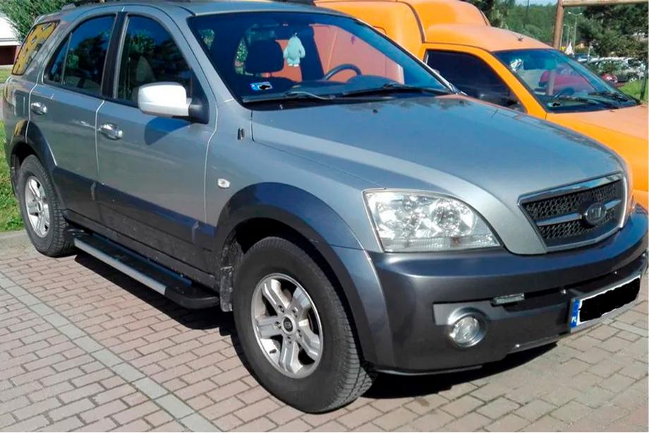 Kia Sorento I BL 2002–2009 Sidosteg RedLine V1 (2 st, aluminium) Image