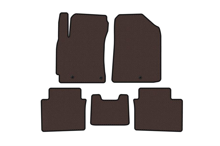 Kia Forte 2008–2024 Gummimattor Carsuit (2018-2021, brun) Image