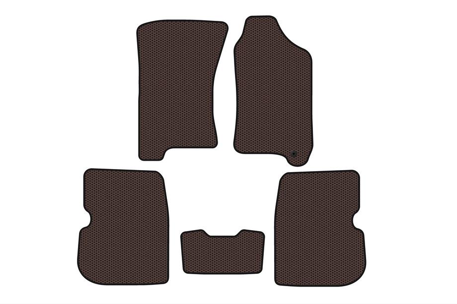 Subaru Forester 1997–2002 Gummimattor Carsuit (högerstyrd, brun) Image