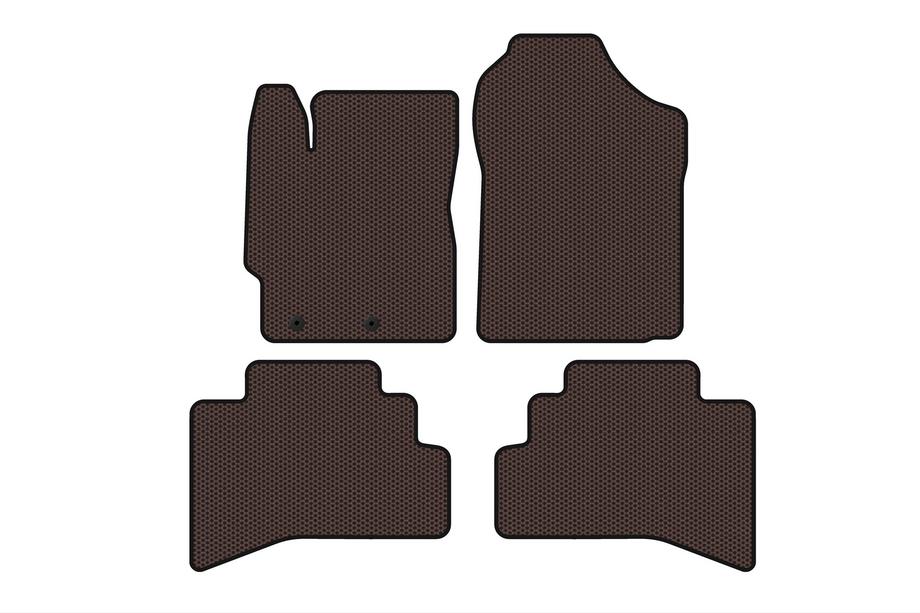 Toyota Prius C 2012–2019 Gummimattor Carsuit (Brun) Image