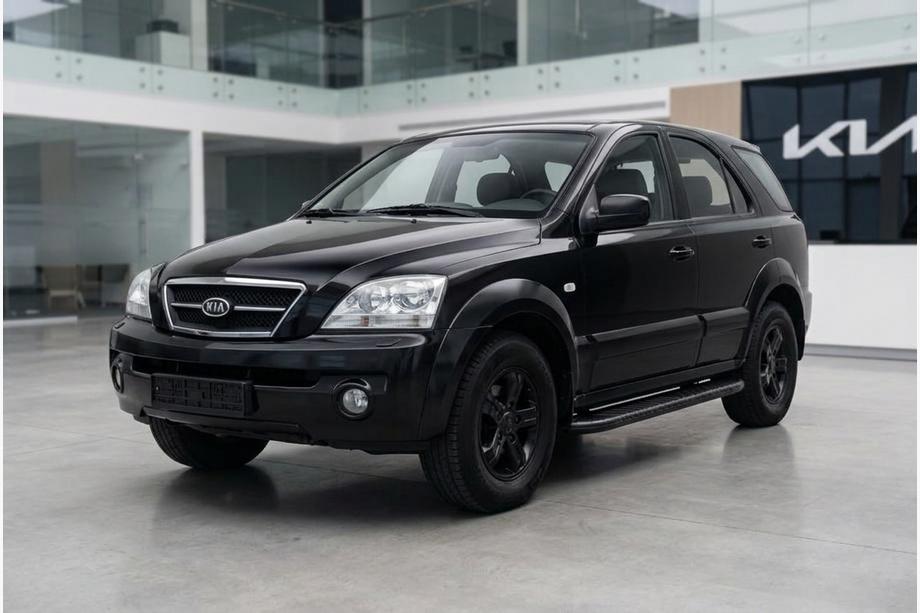 Kia Sorento I BL 2002–2009 Sidosteg Bosphorus Black (2 st, aluminium) Image