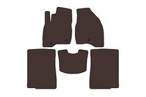 Ford Explorer 2011–2019 Gummimattor Carsuit (2015-2017, 2 rader, 7-sits, brun) foto 1