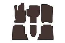 Honda FR-V 2004–2009 Gummimattor Carsuit (Brun) foto 1