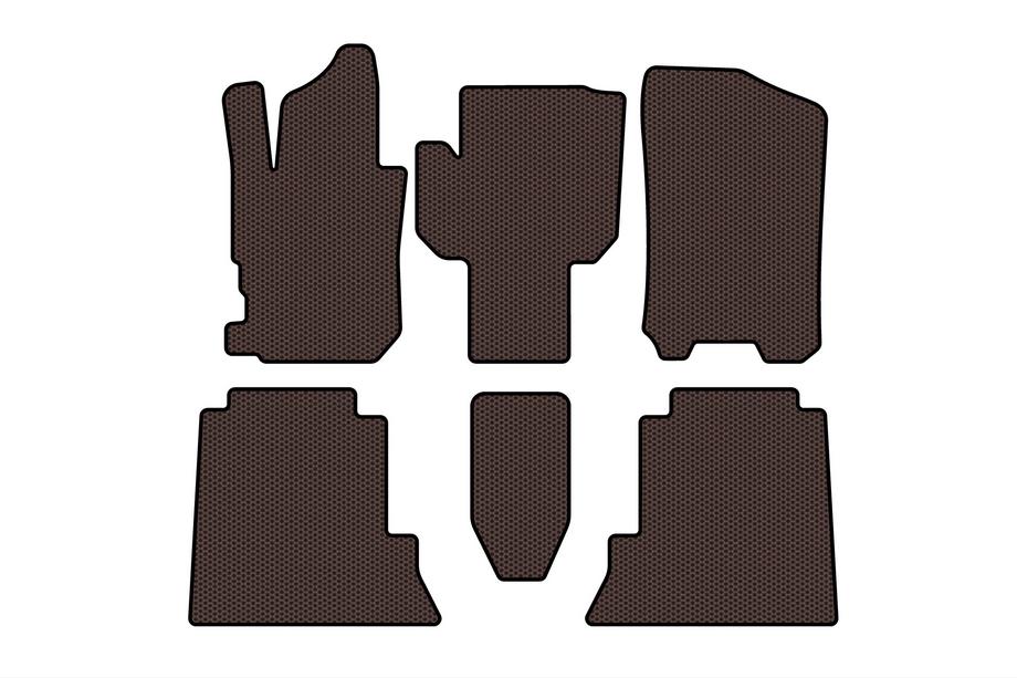 Honda FR-V 2004–2009 Gummimattor Carsuit (Brun) Image