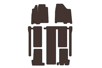 Toyota Sienna 2010–2020 Carsuit gummimattor för kupén (3 rader, brun) foto 1