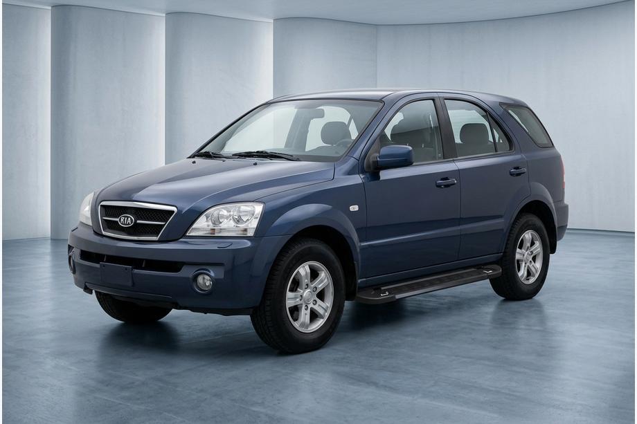 Kia Sorento I BL 2002–2009 Sidosteg RedLine Black (2 st, aluminium) Image