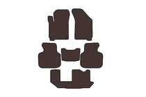 Dodge Journey 2008–2020 Gummimattor Carsuit (2011-2020, 3 rader, 7-sits, brun) foto 1
