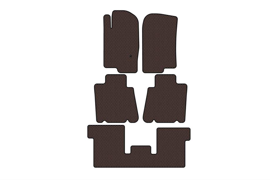 Ford Explorer 2001–2005 Carsuit gummimattor för kupén (3 rader, brun) Image