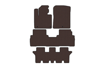 Kia Sorento III UM 2014–2020 Gummimattor Carsuit (3 rader, 7-sits, brun) foto 1