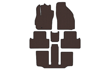 Mazda 5 2005–2009 Gummimattor Carsuit (3 rader, 7-sits, brun) foto 1