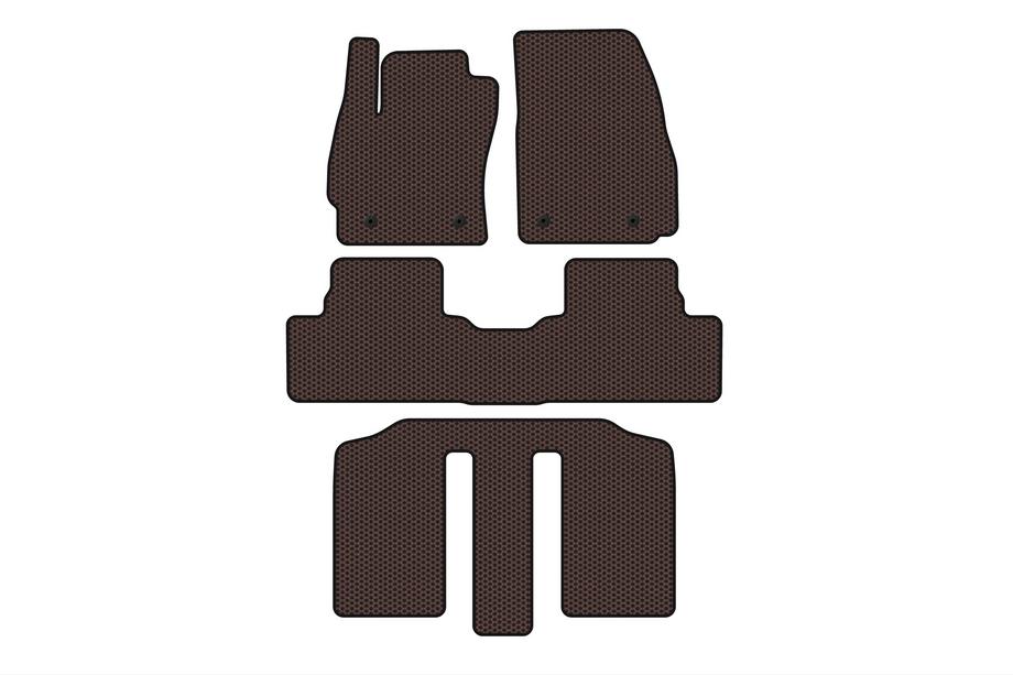 Mazda 5 2010–2018 Carsuit gummimattor för kupén (3 rader, brun) Image