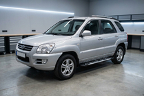 Kia Sportage 2004–2010 Sidosteg Sunrise (2 st, aluminium) foto 1