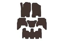 Nissan Pathfinder R51 2005–2014 Gummimattor Carsuit V1 (3 rader, brun, 2010-2014) foto 1