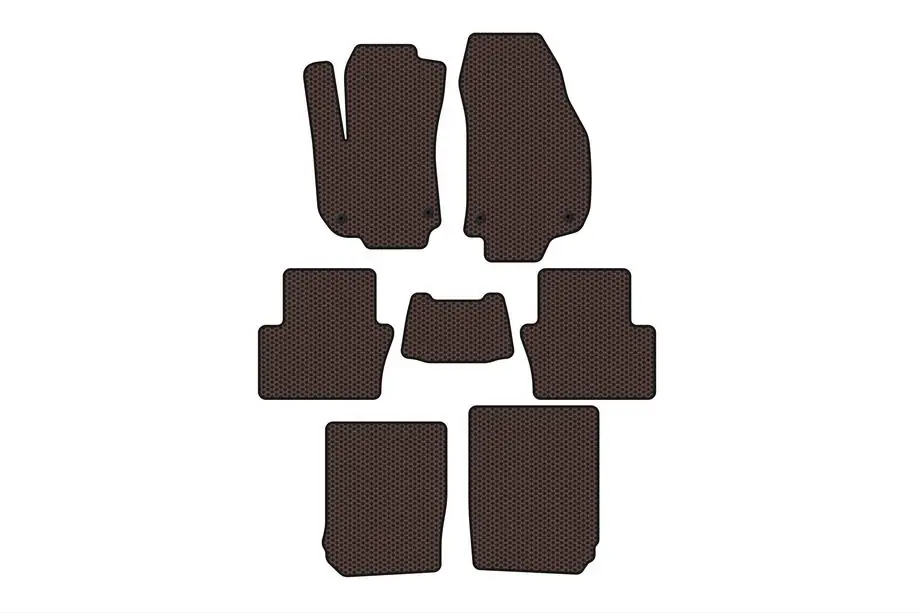 Opel Zafira B 2005–2011 Carsuit gummimattor för kupén (3 rader, brun) Image