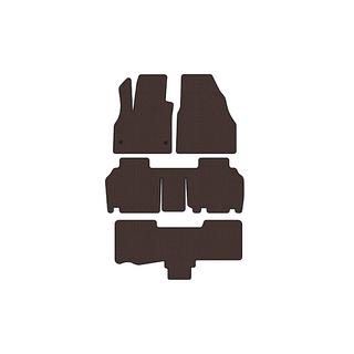 Carsuit gummimattor för kupén (3 rader, 5-dörrars/7-sits, brun) Renault Kangoo 2008–2020 foto 1