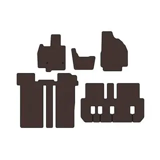 Gummimattor Carsuit (3 rader, 6-sits, brun)
