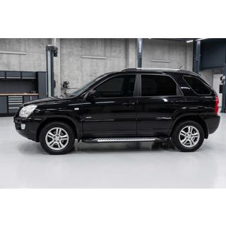 Sidosteg Line (2 st, aluminium) Kia Sportage 2004–2010 foto 1