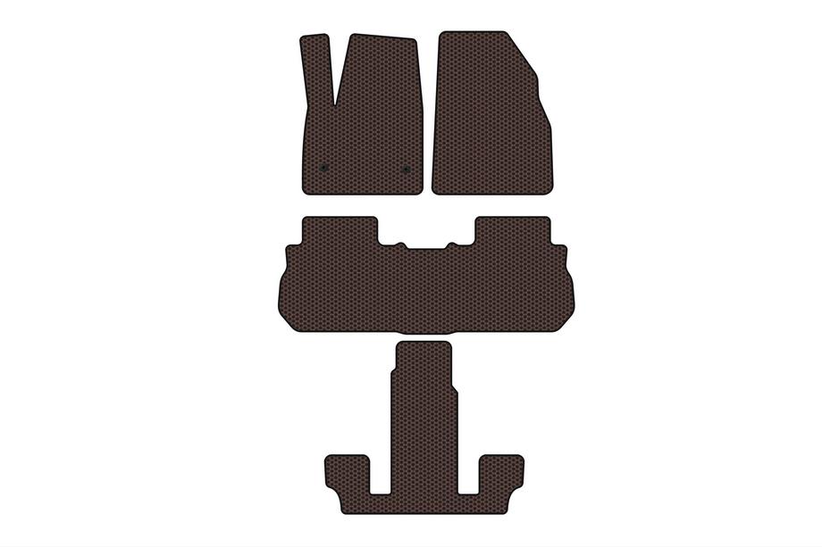 GMC Acadia 2017– Gummimattor Carsuit (3 rader, 2017-2019, brun) Foto 1