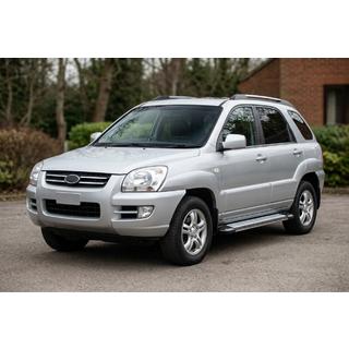 Sidosteg Rainbow (2 st, aluminium) Kia Sportage 2004–2010 foto 1