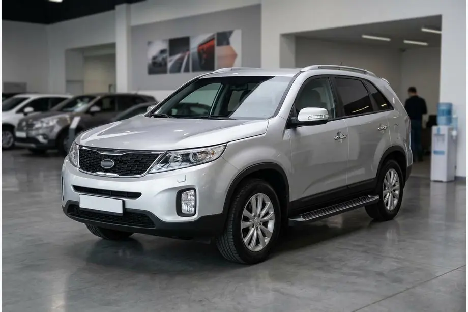 Kia Sorento II XM 2009–2014 Sidosteg Allmond Black (2 st, aluminium) Image