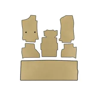 EVA-bilmattor (3 rader, beige)