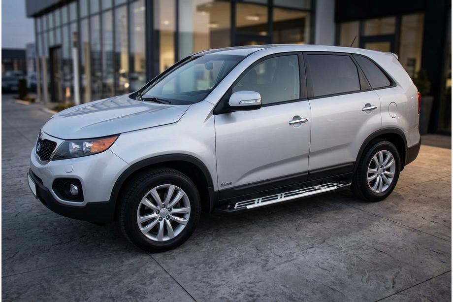 Kia Sorento II XM 2009–2014 Sidosteg Sunrise (2 st, aluminium) 2013-2016 Image