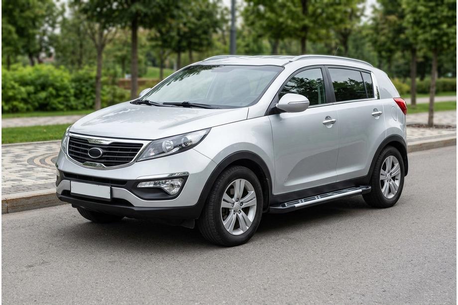 Kia Sportage 2010–2015 Sidosteg Sunrise (2 st, aluminium) Image