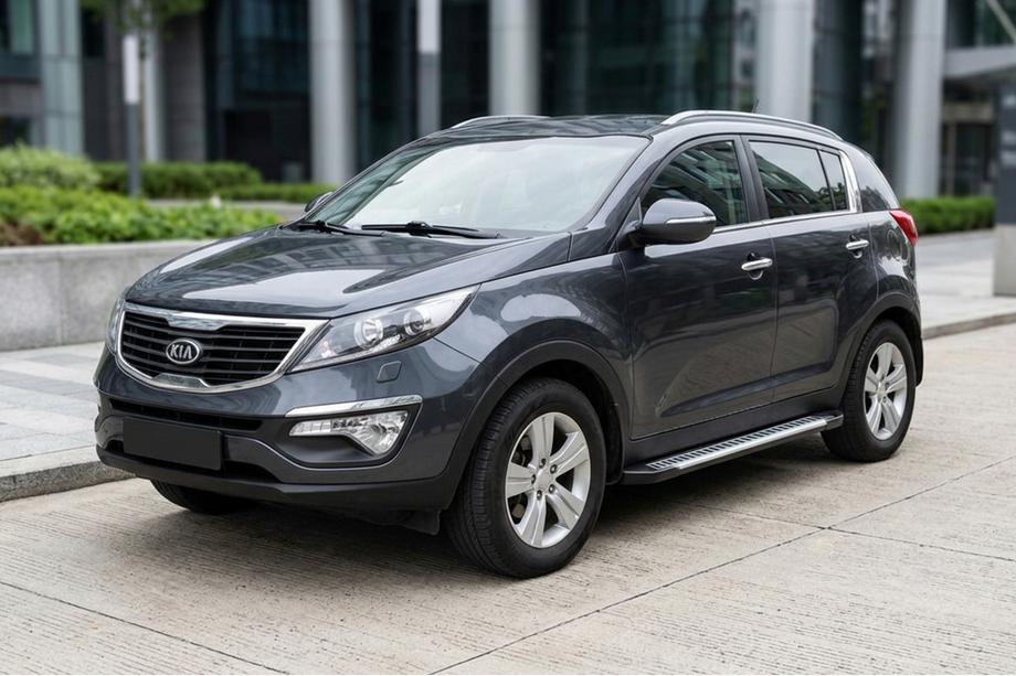 Kia Sportage 2010–2015 Sidosteg Line (2 st, aluminium) Image
