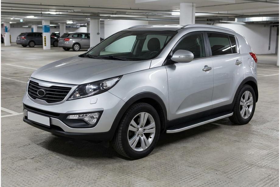 Kia Sportage 2010–2015 Sidosteg Tayga Grey (2 st, aluminium) Image