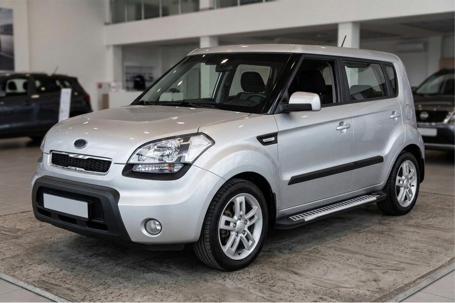 Kia Soul I 2008–2013 Sidosteg Line (2 st, aluminium) Image
