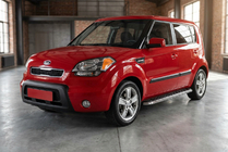 Kia Soul I 2008–2013 Sidosteg Maydos V1 (2 st, aluminium ↗ rostfritt stål) foto 1