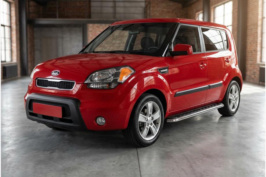 Kia Soul I 2008–2013 Sidosteg Maydos V1 (2 st, aluminium ↗ rostfritt stål) Image