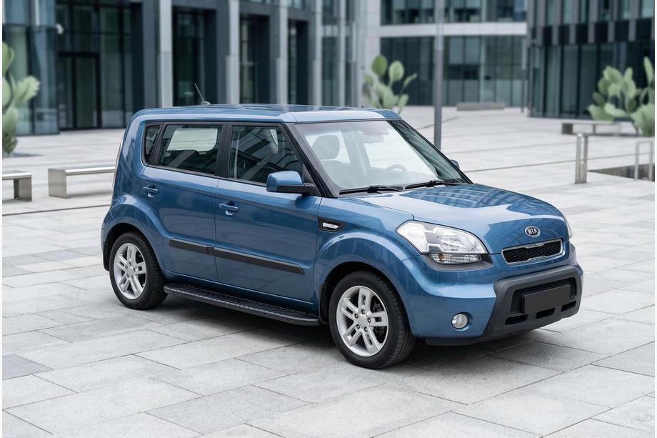 Kia Soul I 2008–2013 Sidosteg Bosphorus Black (2 st, aluminium) Image