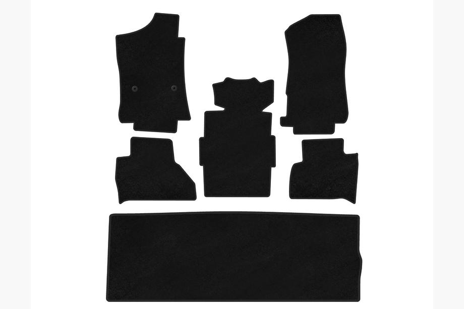 Cadillac Escalade 2014–2020 Premium textilmattor (3 rader, svart) Image