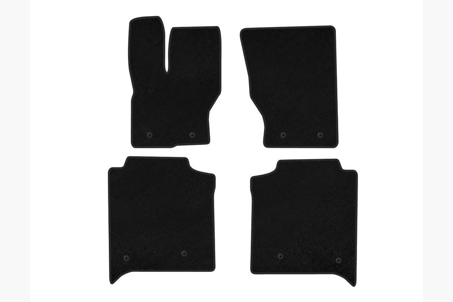 Range Rover IV L405 2013–2021 Premium textilmattor (Long, baksäte med mittkonsol, svarta) Image
