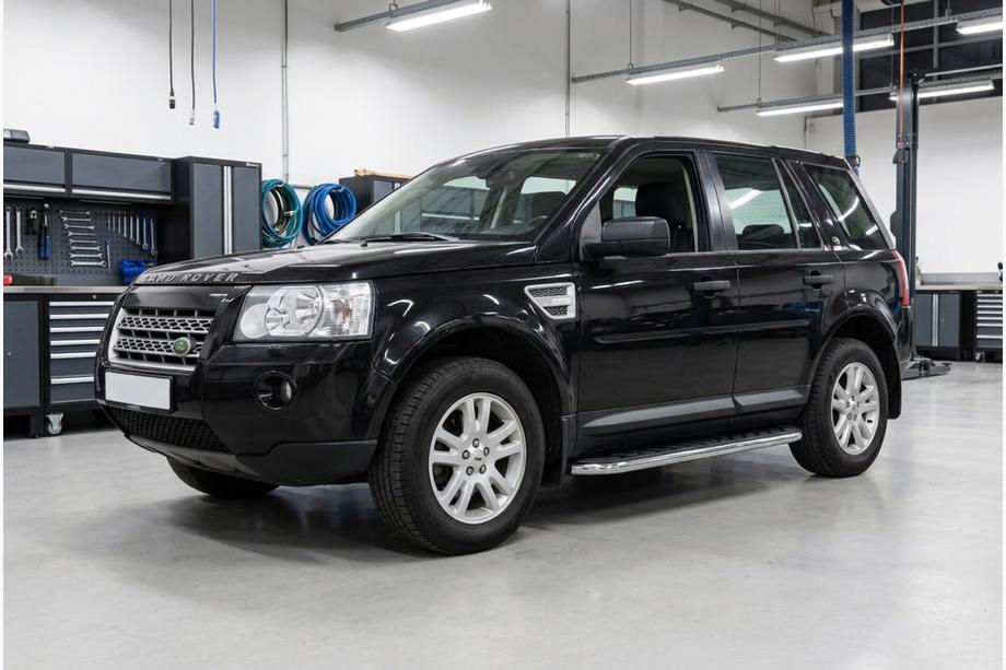 Land Rover Freelander II 2006–2014 Sidosteg Maydos V1 (2 st, aluminium ↗ rostfritt stål) Image
