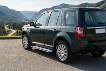 Land Rover Freelander II 2006–2014 Sidosteg Rainbow (2 st, aluminium) foto 1