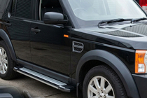 Land Rover Discovery III 2004–2009 Sidosteg Rainbow (2 st, aluminium) foto 1