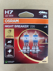 Osram H7 60/55W Night Breaker Laser +220% strålkastarlampa foto 1