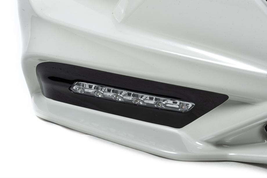 Toyota Land Cruiser Prado 150 2009–2023 Frontläpp till främre stötfångare TRD (2017-) Svart färg Foto 10