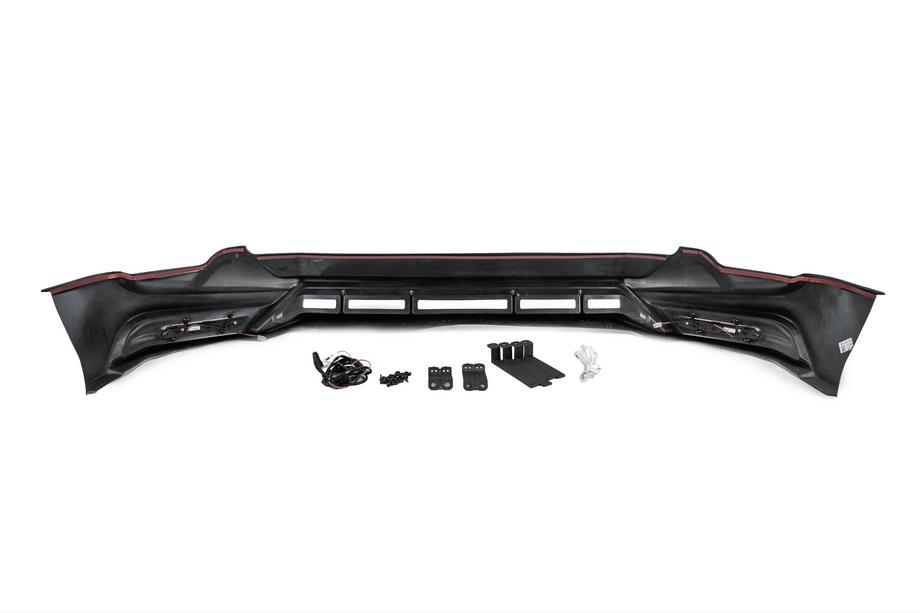 Toyota Land Cruiser Prado 150 2009–2023 Frontläpp till främre stötfångare TRD (2017-) Svart färg Foto 12
