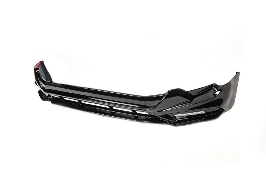 Toyota Land Cruiser Prado 150 2009–2023 Frontläpp till främre stötfångare TRD (2017-) Svart färg Foto 7