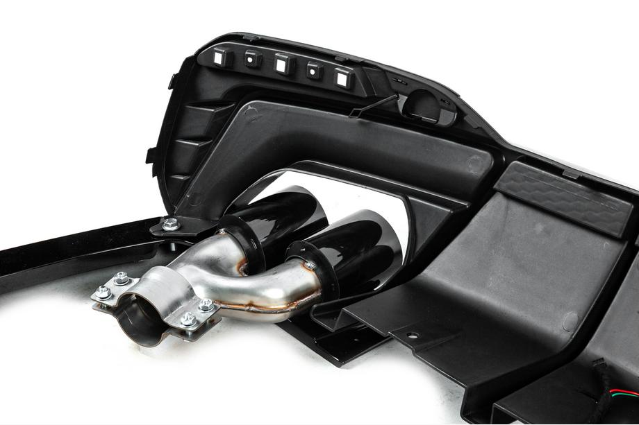 BMW 5-serien G30/G31 2017–2023 Bakre diffuser med avgasändrörstips BMP-Style (för M-Sport/M5 F90) Foto 16