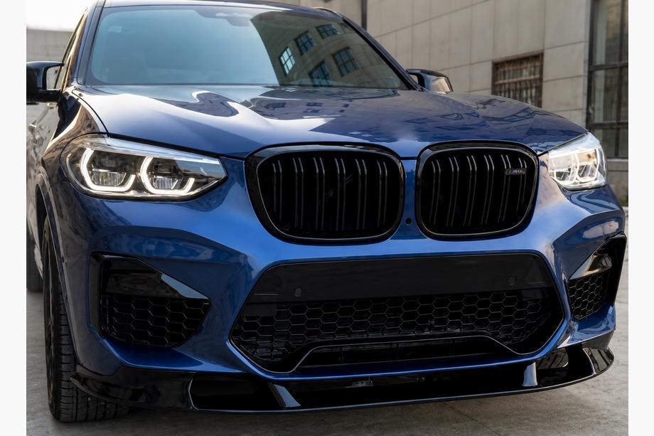 BMW X3 G01 2018– Främre frontlip spoiler 3D (för F97 2018-2022, svart högblank) Image