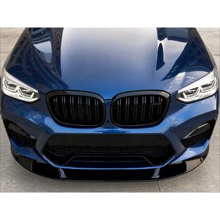 Främre läppspoiler 3D (för F98 2018-2022, blanksvart) BMW X4 G02 2018– foto 1