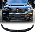 BMW X3 G01 2018– Främre 3D läppspoiler (för M-Sport 2018-2022, blanksvart) foto 8