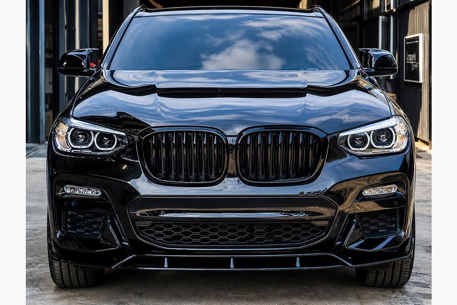 BMW X3 G01 2018– Främre 3D läppspoiler (för M-Sport 2018-2022, blanksvart) Image