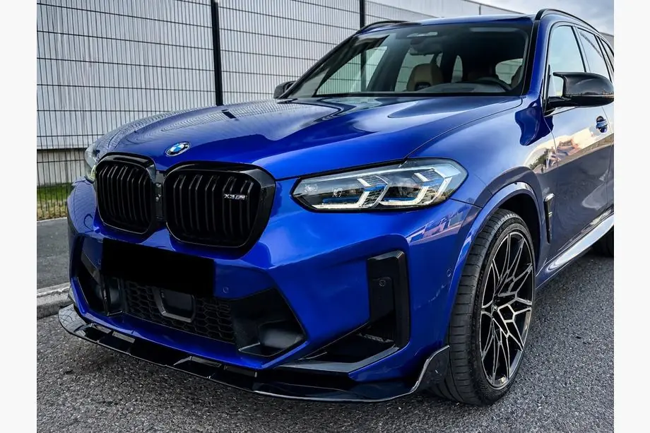 BMW X4 G02 2018– Frontläppspoiler (för F98 2022-2024, blanksvart) Foto 1